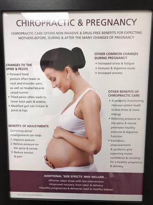 We specialize in Webster's Technique for our Pregnant Mommas!