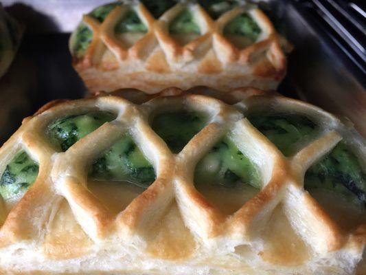 Spinach and feta pastries