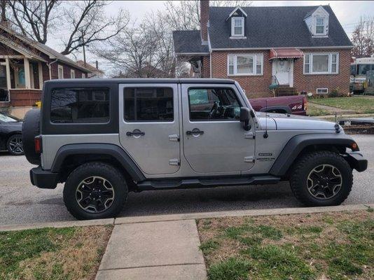 This is my new to me Jeep Wrangler Unlimited that I bought from Sports and Imports in Pasadena, MD.