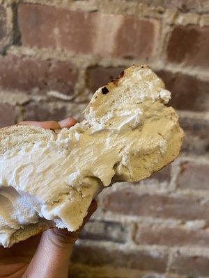 Everything Bagel with Tofu Cream Cheese: healthy dose of vegan cc