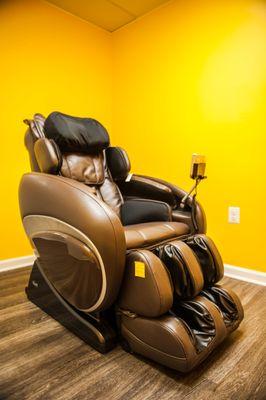 Complimentary massage chair for patients