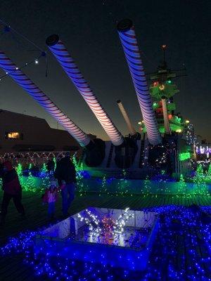 Beautifully decorated ship