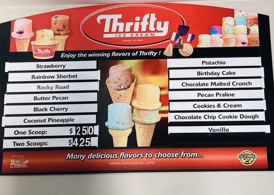 Thrifty ice cream!