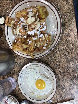 Cinnamon French toast. Not to shabby. Good portion for the price. Good flavor