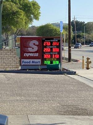 Gas is still expensive here.