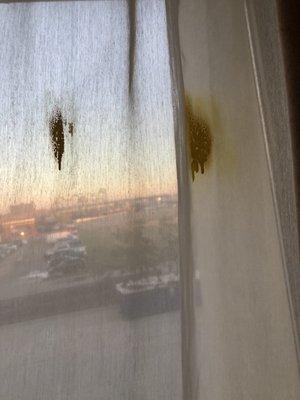 Nasty stain on drapes