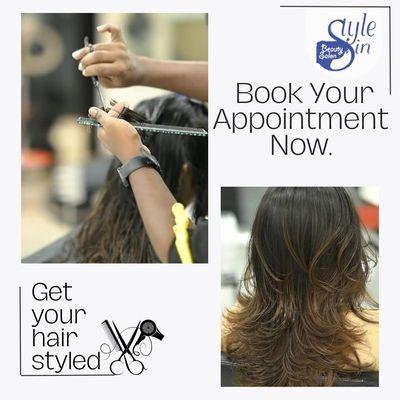 Ready for a stunning new look? Book your appointment now at #StyleInBeautySalonInc and let our experts work their magic! ‍