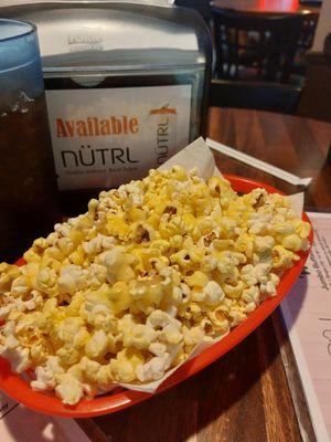 Complimentary perfect hot popcorn