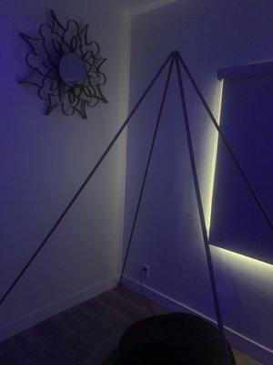 Pyramid meditation room