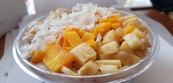 Coco Craze - Bananas, Coconut Flakes, Mango (mine were not sweet), Pineapple, Granola, Honey 9.11.21