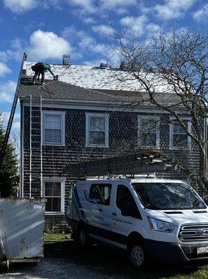 Installing a New 50 Year GAF roof.