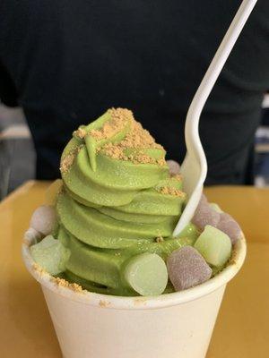 Green tea ice cream