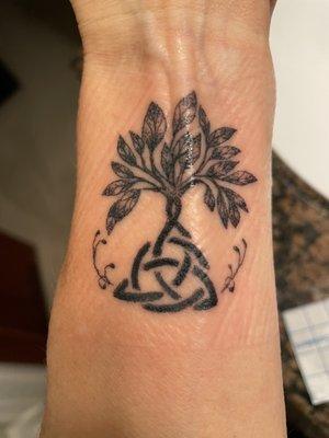 Family tree tattoo by Painless