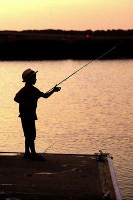 Boy Fishing Portrait... from an Inside-Outside Session