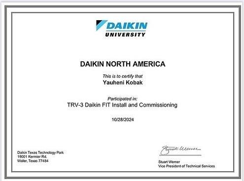 We are certified Daikin Fit installer and service company