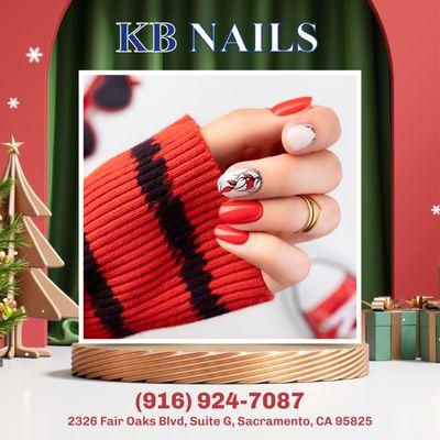 Embrace the magic of the festive season with our dazzling nail art! 
Elevate your style with nails that reflect the merry spirit!