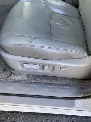 Repaired notorious leather seat corner, matched the original exactly. I'm a fan! thanks