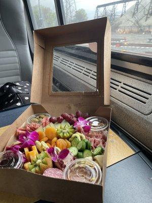 A fancy snack on the Amtrak Train