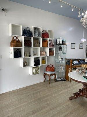 Second wall of handbags