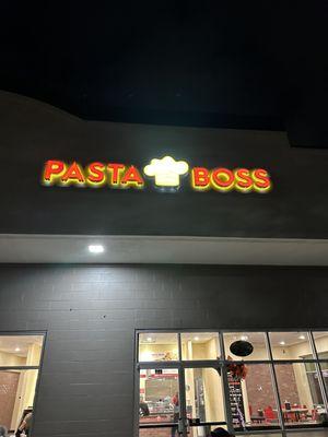 Pasta Boss Outdoor Sign