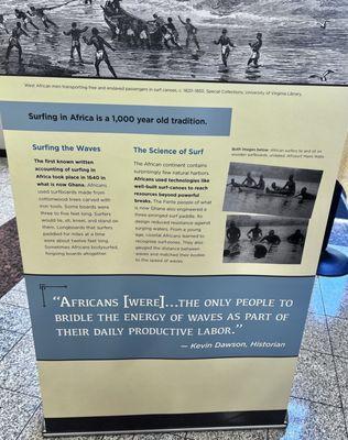 Their current exhibit; "Take Me to the Water"Histories of the Black Pacific by Dr. Caroline Collins!