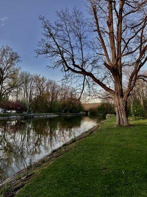 The Erie Canal: looking East.