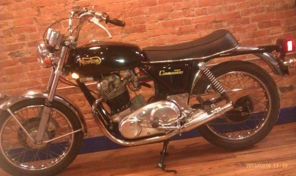 Completed 1972 750CC Norton Commando Basket-Case Job