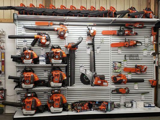 Husqvarna Display of some our equipment.