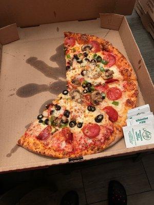 Large 6 topping pizza