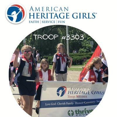 Thrive Church is home to American Heritage Girls troop #3303