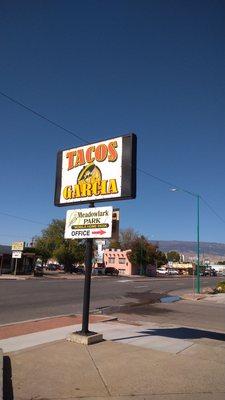 No frills sign but stop here if you're hungry!