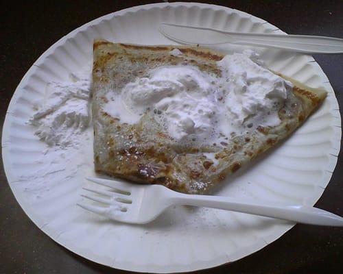 cinnamon sugar crepe