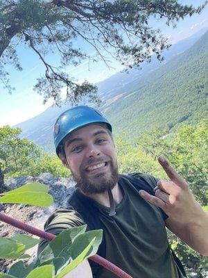 Great climbing at waterfall mountain with Lester of Wild Guy Adventures.