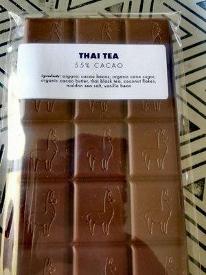 Thai tea meets dark chocolate in this bar. Amazingly floral!