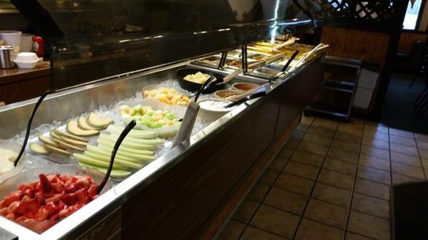 Breakfast Buffet. Saturday and Sunday 7am to 12. Over 35 items to choose from. It's the best spread at the lake