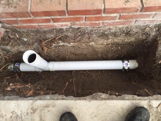 New pipe installed