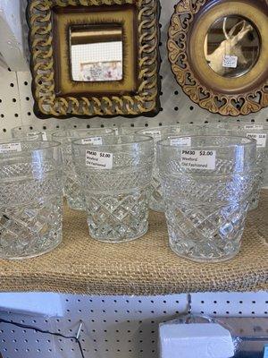 Vintage glassware