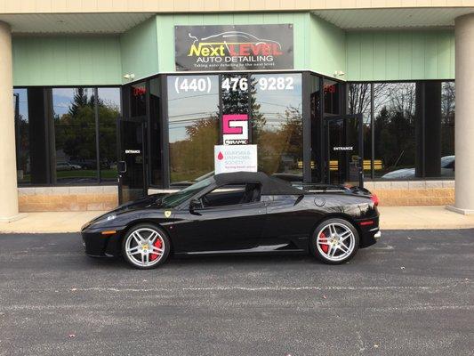 Ferrari in for a winter storage detail!