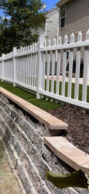 Retaining wall and artificial Turf installation (Backyard Remodel)