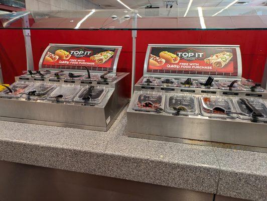 Hot dog toppings at QuikTrip, Jefferson