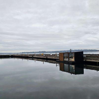 Lake Washington Sauna views