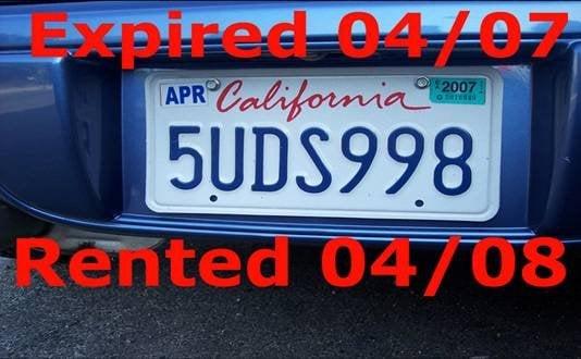 1YR Expired Tags - Impounded