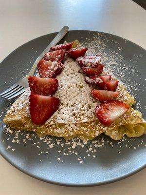 Strawberry crepes!!