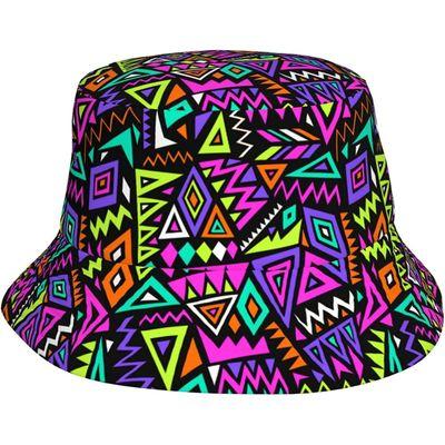 African Bucket Hats for Women Men Packable Sun Cap Fashion Fisherman Hat Summer Beach Hat Travel Caps