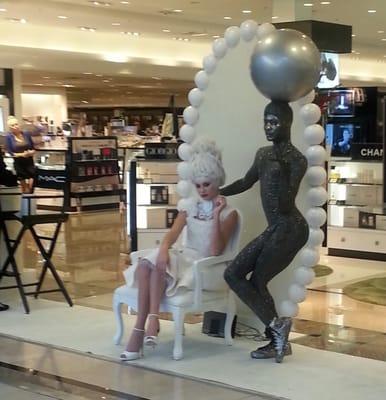 Live mannequins on display at west end of entrance. Mr. Sterling Silver Ball was everything entertaining y'all. Yeeez!