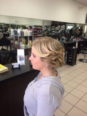 Soft and romantic up do