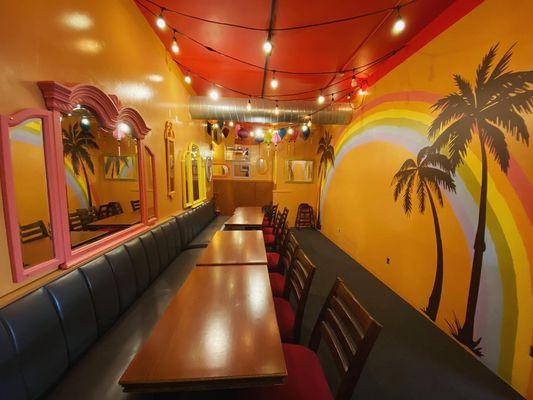 Casual dining, check out the Rainbow Room!