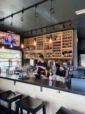 Indoor full bar area.