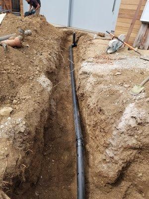 Sewer replacement in Sunnyvale, Ca.