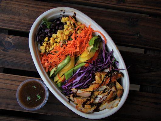 Festive Rainbow salad(Chicken)